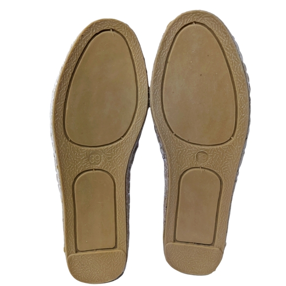 New Antica Sartoria Espadrilles Peep Toe Canvass Pom Poms Size Eur 39 US… - Picture 10 of 15
